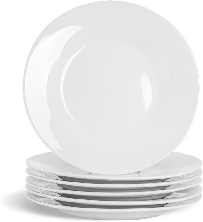 12-Piece White Porcelain Dinnerware Set - 10.5-Inch Plates, Elegant & Durable for Everyday Use