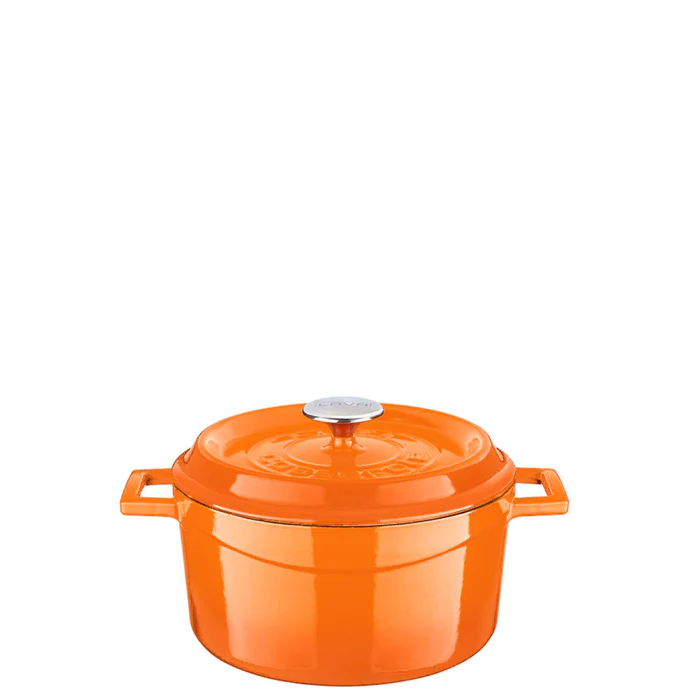 Lava Round Casserole 20cm - Matt Orange – 2.82L