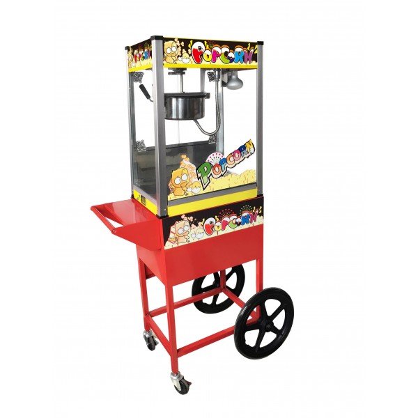 Popcorn Machine + Cart Trolley (Combo)