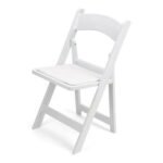 White Risen Wimbledon Foldable Chairs for Sale - Image 3