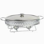 3.0/4.0L Luxury Gold/Silver Egg Shape Buffet Food Warmer Chafing Dish - Image 3