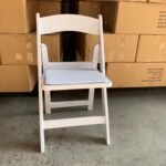 White Risen Wimbledon Foldable Chairs for Sale - Image 5