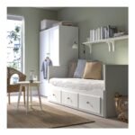 Day-bed W 2 Drawers/2 Mattresses, White Firm - Image 3