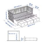 Day-bed W 2 Drawers/2 Mattresses, White Firm - Image 9