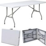 Heavy Rectangular Duty Plastic Folding Table 1.8m