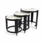 Exotic Designs 3 Piece Coffee Table Black