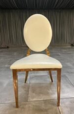Gold trim Padded  Dior Chairs - Image 2