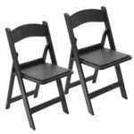 Black Resin Wimbledon Chairs for sale