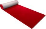 Rafiq Turkish Red Carpet 1m X 10m Floor Mat  (Red, 1m X 10m)
