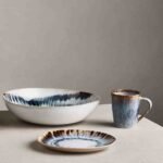 Blue & White Premium Handmade Ceramic Dinnerware Set - Image 4