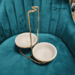 Generic Gold & Silver Double Spoon Rest Stainless Steel Strainer Kitchen Tool Set - Image 7