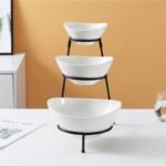 3-Tier Bowl Set With Black Stand