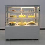 White Patisserie Showcase Cake Display Refrigerator For Sale