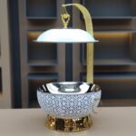 Luxury Round Chafing Dish with Hanging Lid 8Lt - Image 8