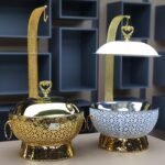 Luxury Round Chafing Dish with Hanging Lid 8Lt - Image 9