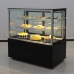 Black Patisserie Showcase Cake Display Refrigerator For Sale - Image 4