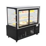Black Patisserie Showcase Cake Display Refrigerator For Sale - Image 6