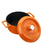 Lava Round Casserole 20cm - Matt Orange – 2.82L - Image 2
