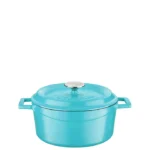 Lava Round Casserole 28cm - Matt Turquoise – 6.7L