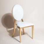 Gold trim Padded  Dior Chairs