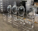 Acrylic Phoenix Chairs Without Sushions for sale - Image 2