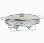 3.0/4.0L Luxury Gold/Silver Egg Shape Buffet Food Warmer Chafing Dish - Image 7