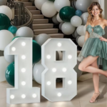 Floor Stand Numbers LED Light-Up Digital Marquee Frame  91.44cm