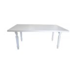 White/Black Kiddies Rectangular Wooden Table 1.5m For Sale