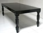 White/Black Kiddies Rectangular Wooden Table 1.5m For Sale - Image 4