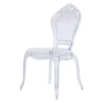 Acrylic Armless Ghost Bella Chairs for sale - Image 3