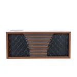 Exotic Designs Executive Walnut Office Desk 1.8m With Credenza - Image 2