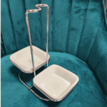 Generic Gold & Silver Double Spoon Rest Stainless Steel Strainer Kitchen Tool Set - Image 9