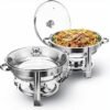 5L Luxury Stainless Steel Silver Buffet Chafing Dish