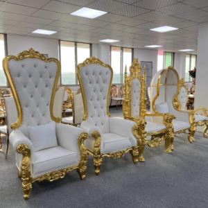 King and Queen bridal chairs