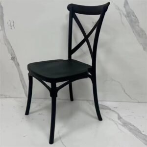 Plastic cross-back chairs For sale
